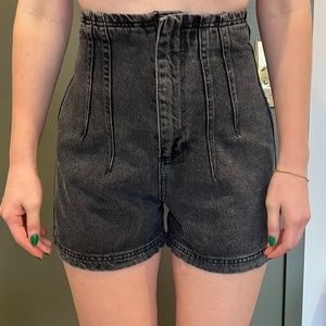 High-waisted Denim Short